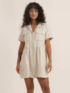 Roark Riviera Dress Organic Cotton Patterned Size XS NWT